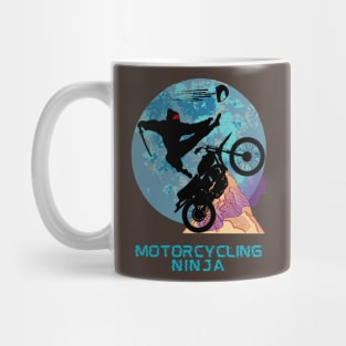 Motorcycling Ninja - Funny Ninja Mug